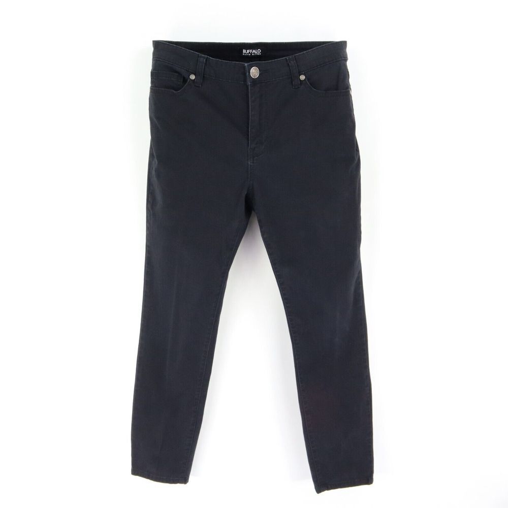 Buffalo David Bitton‎ Skinny Jeans Ankle Grazer Womens 8 Black Mid Rise Stretch
